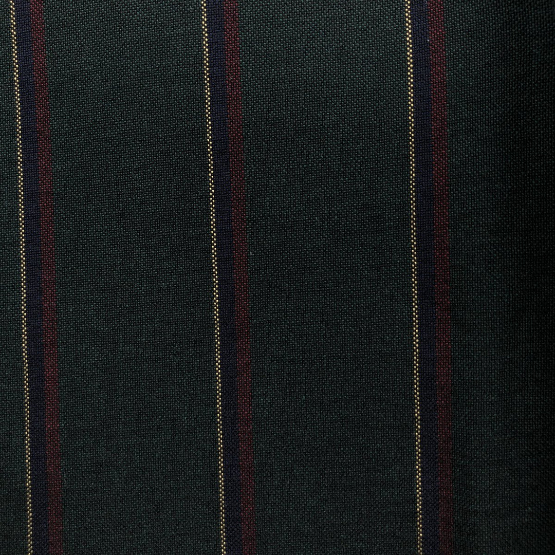 Ralph Lauren Classic Fit Long Sleeve Button Down Striped Shirt Men's Size L cotton dark green Vintage Second Hand