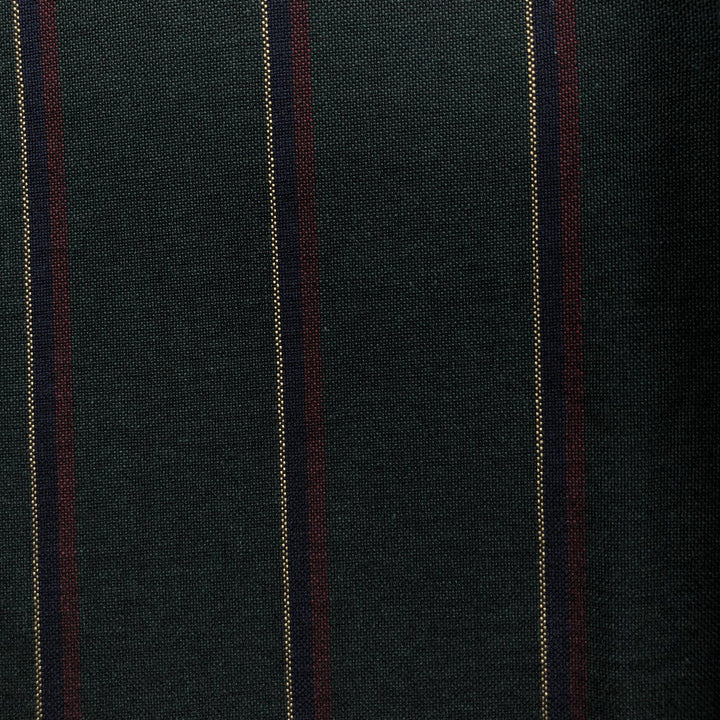 Ralph Lauren Classic Fit Long Sleeve Button Down Striped Shirt Men's Size L cotton dark green Vintage Second Hand
