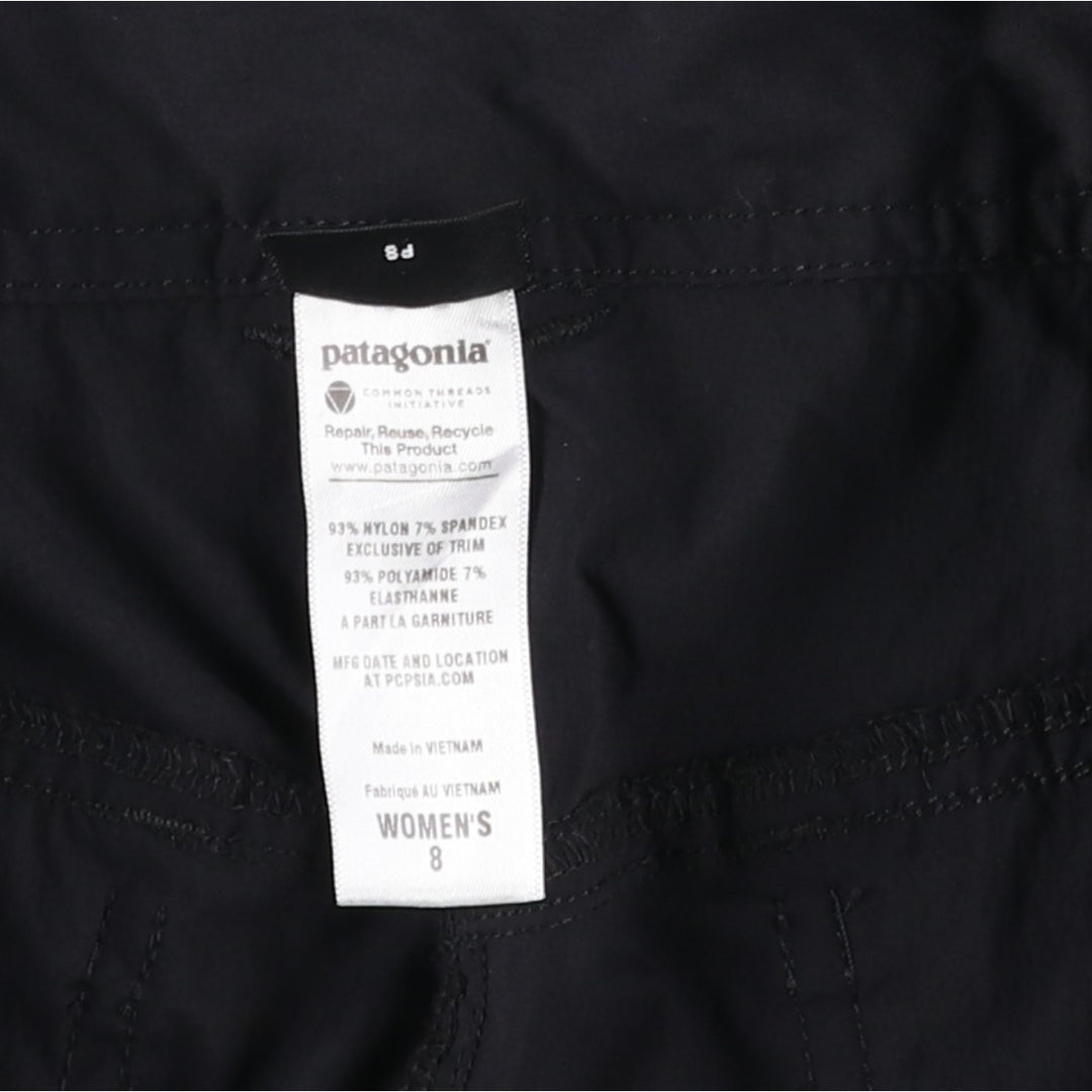 Patagonia 58686SP12 A-line Mini Skirt, Women's Size XL (approx.) Nylon black type Vintage Second Hand