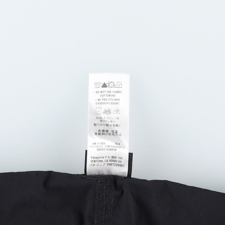 Patagonia 58686SP12 A-line Mini Skirt, Women's Size XL (approx.) Nylon black type Vintage Second Hand