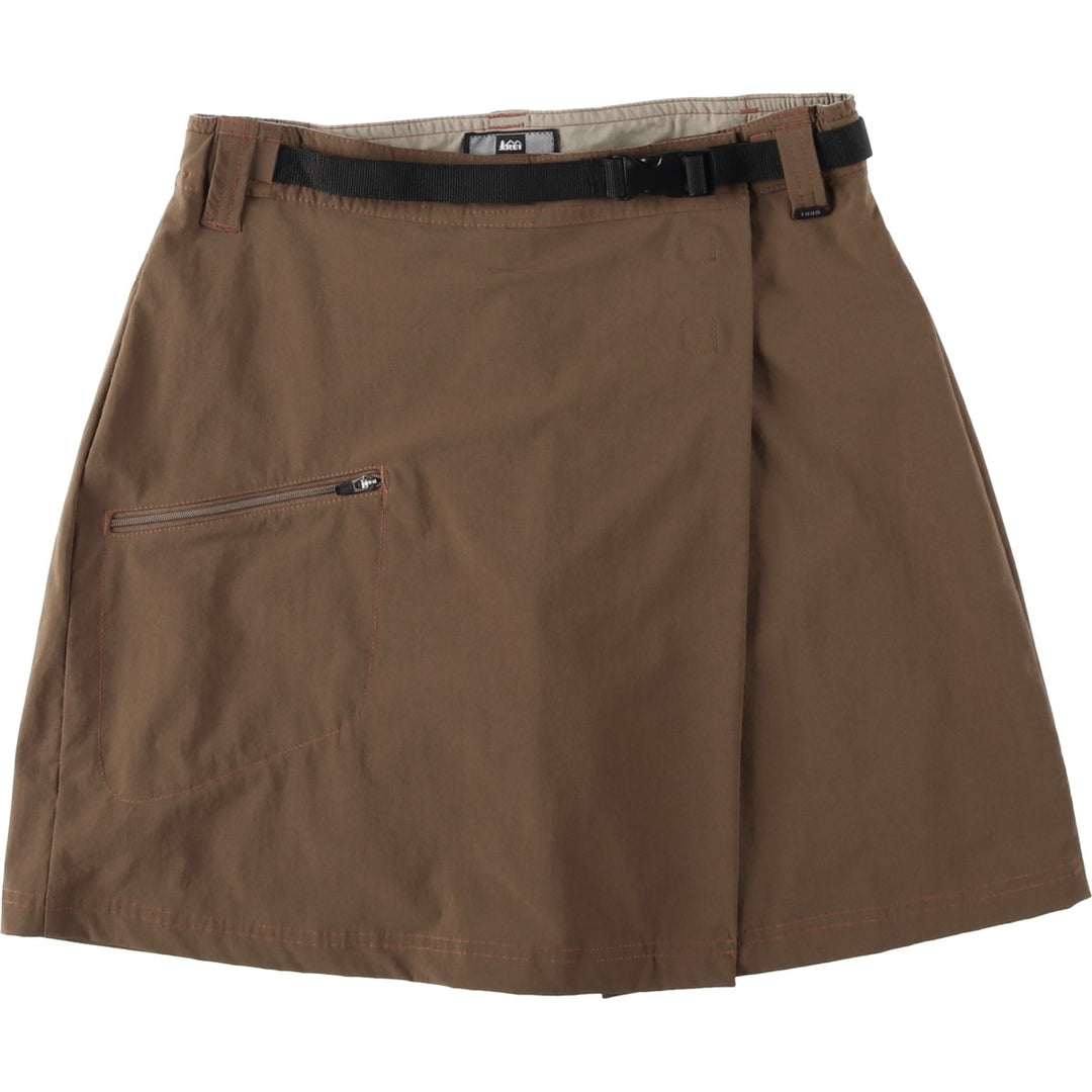 REI Mini Culotte Skirt, Women's Size L (equivalent to size L) Nylon brown type Vintage Second Hand