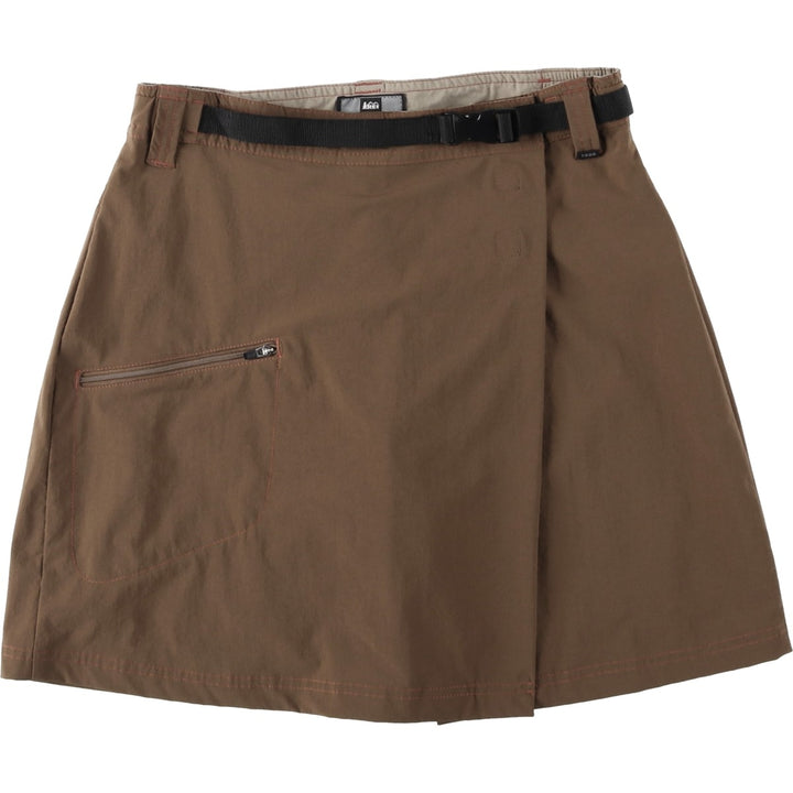 REI Mini Culotte Skirt, Women's Size L (equivalent to size L) Nylon brown type Vintage Second Hand