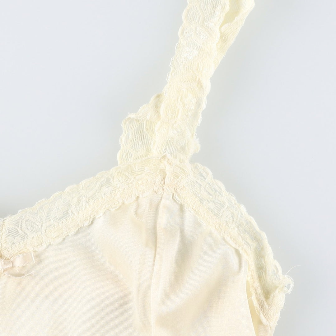 MEL-LIN Half-Length Lingerie Camisole Dress, Made in USA, Women's Size XS Nylon ivory Vintage Second Hand