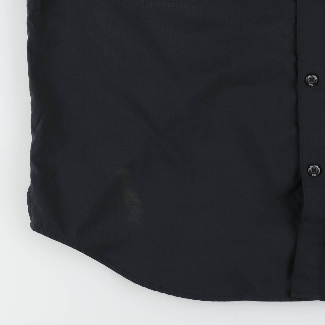 Columbia PFG OMNI-SHADE Omni-Shade Button-Down Short Sleeve Fishing Shirt Men's XL polyester black type Vintage Second Hand