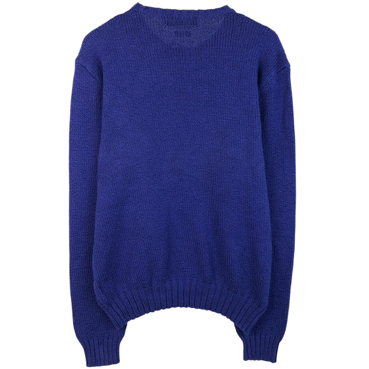 Ralph Lauren POLO by Ralph Lauren Cotton Knit Sweater Men's XL cotton blue type Vintage Second Hand