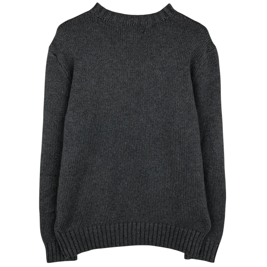 Ralph Lauren POLO by Ralph Lauren Cotton Knit Sweater Men's L size cotton gray type Vintage Second Hand