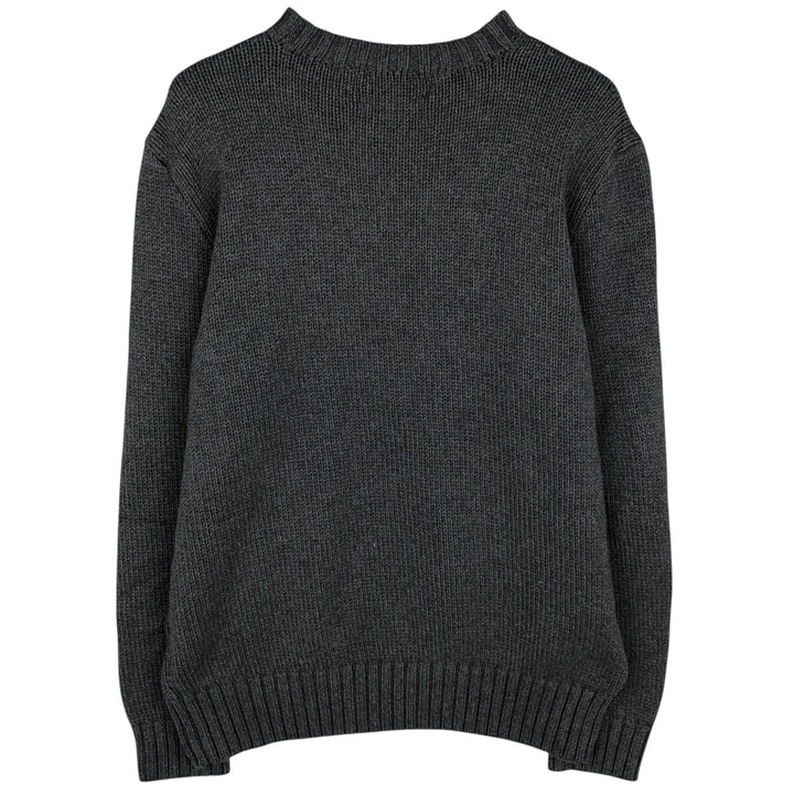 Ralph Lauren POLO by Ralph Lauren Cotton Knit Sweater Men's L size cotton gray type Vintage Second Hand