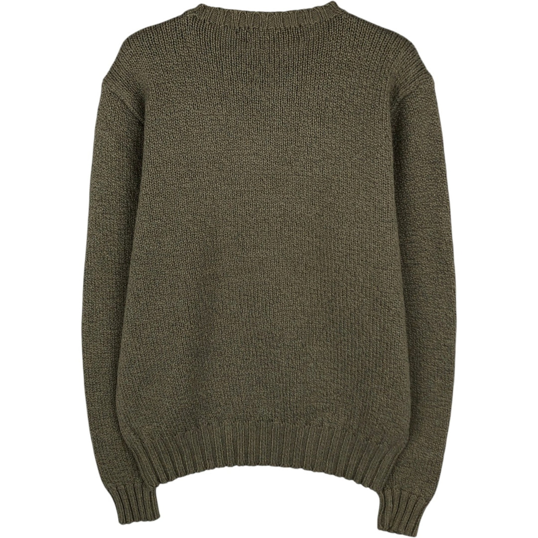 Ralph Lauren POLO by Ralph Lauren Cotton Knit Sweater Men's S cotton green type yellow green Vintage Second Hand