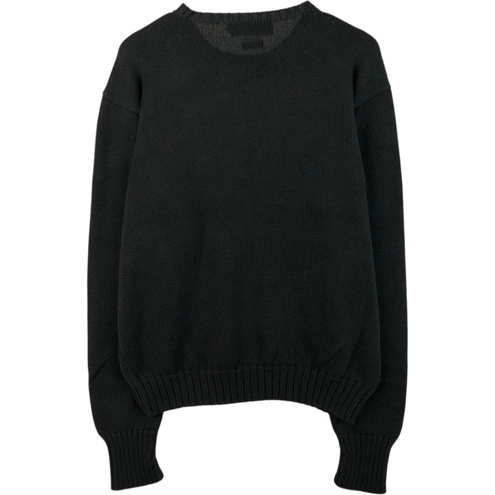 Ralph Lauren POLO by Ralph Lauren Cotton Knit Sweater Men's L size cotton black type Vintage Second Hand