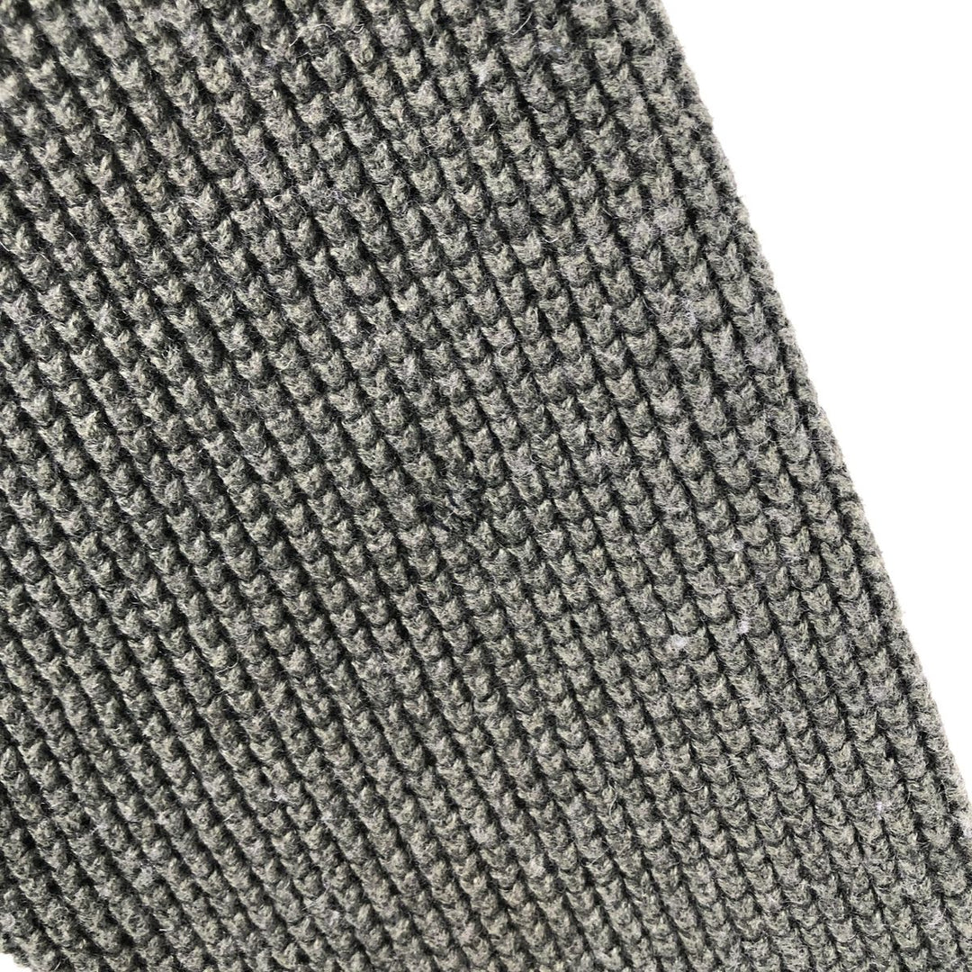 LLBean Men's Henley Neck Cotton Knit Sweater, Size L cotton green type Vintage Second Hand