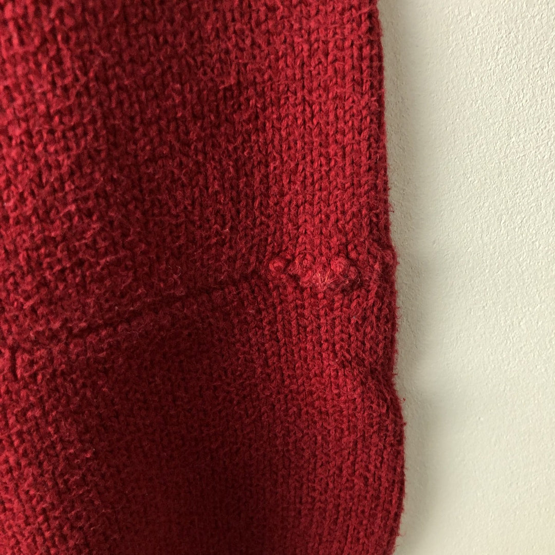 Ralph Lauren POLO by Ralph Lauren Cotton Knit Sweater Men's L size cotton red type Vintage Second Hand