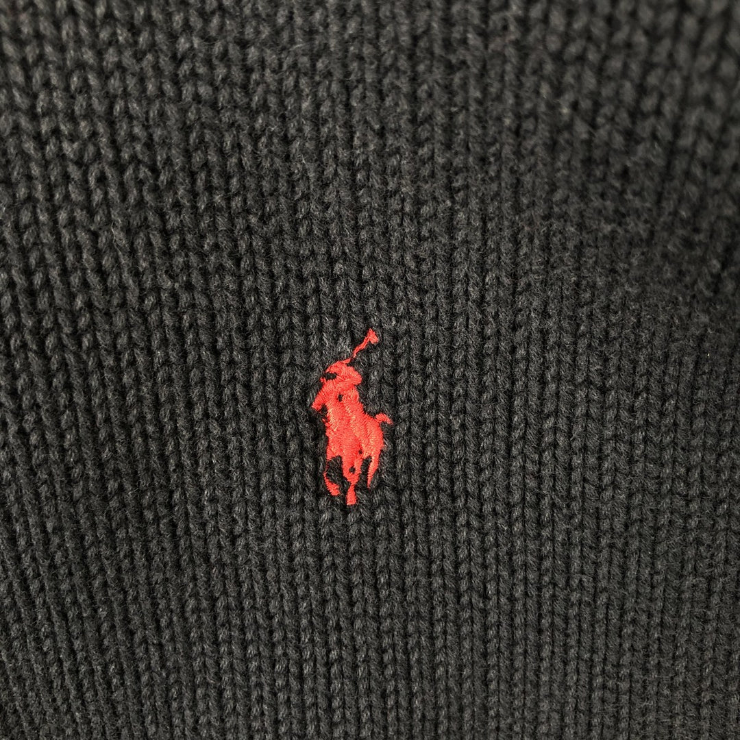 Ralph Lauren POLO by Ralph Lauren Cotton Knit Sweater Men's XL cotton black type Vintage Second Hand