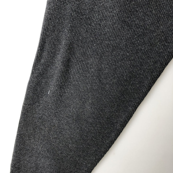 LANDS' END long-sleeved polo shirt, men's size L cotton Charcoal Vintage Second Hand