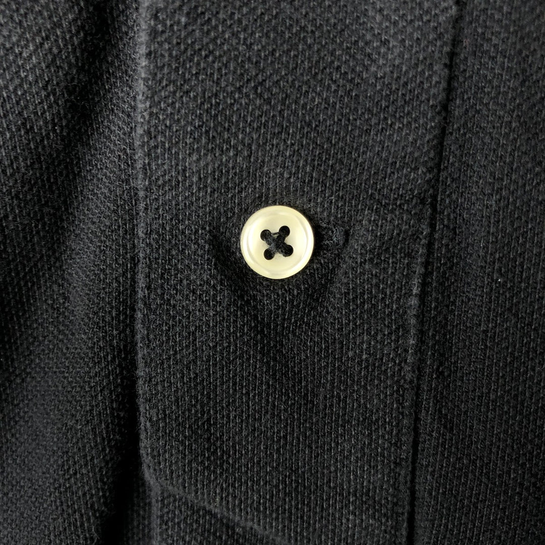 Ralph Lauren POLO RALPH LAUREN long-sleeved polo shirt, men's size L cotton black type Vintage Second Hand