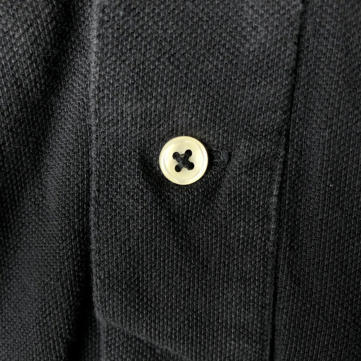 Ralph Lauren POLO RALPH LAUREN long-sleeved polo shirt, men's size L cotton black type Vintage Second Hand