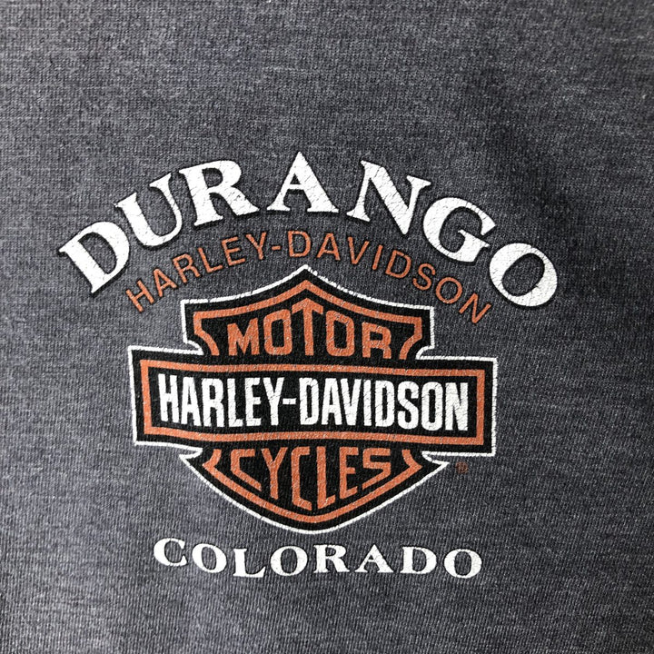 Harley-Davidson Long-Sleeve T-Shirt, Size 2X-LARGE (equivalent to Men's XXL) cotton gray type Vintage Second Hand