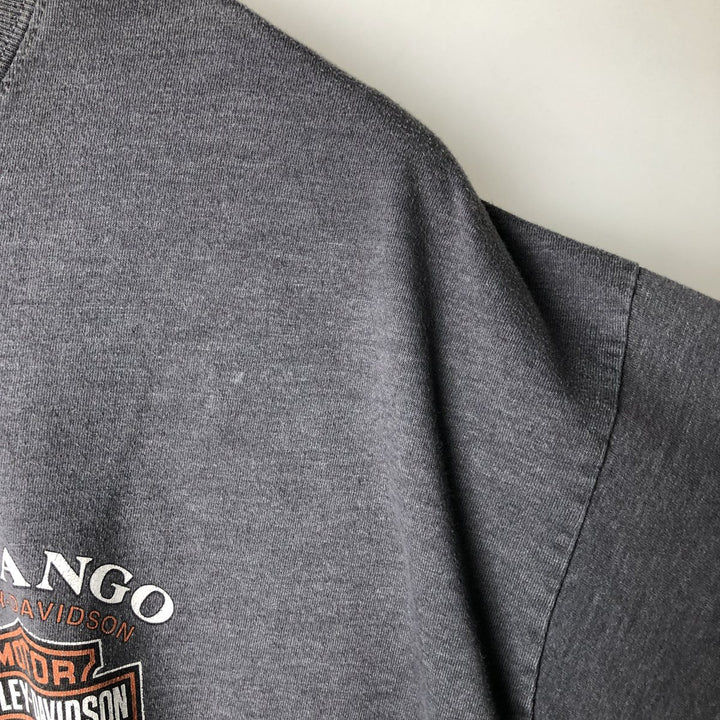 Harley-Davidson Long-Sleeve T-Shirt, Size 2X-LARGE (equivalent to Men's XXL) cotton gray type Vintage Second Hand
