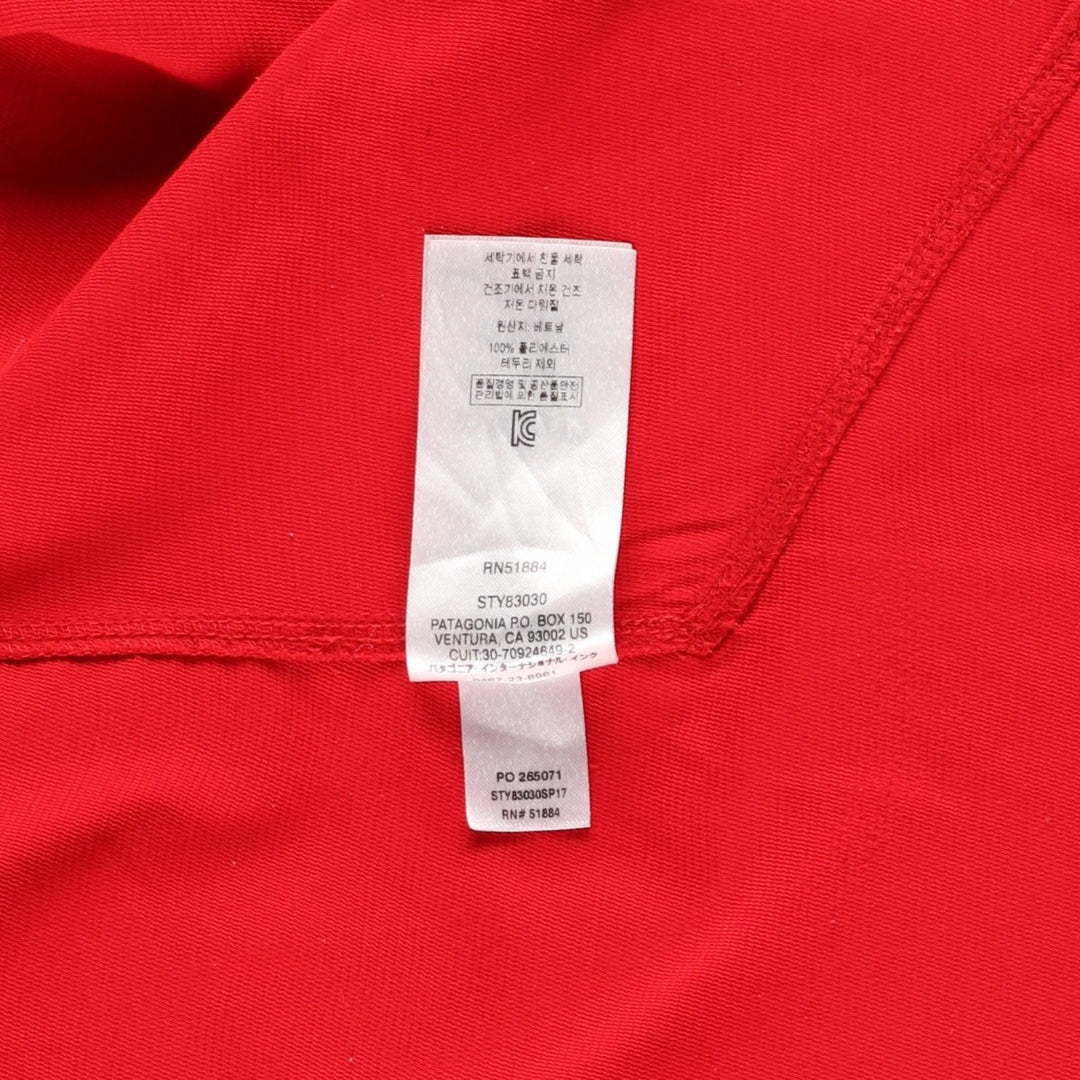 Patagonia 83030SP17 Mountain Parka Shell Jacket, Men's Size L (approx.) polyester red type Vintage Second Hand