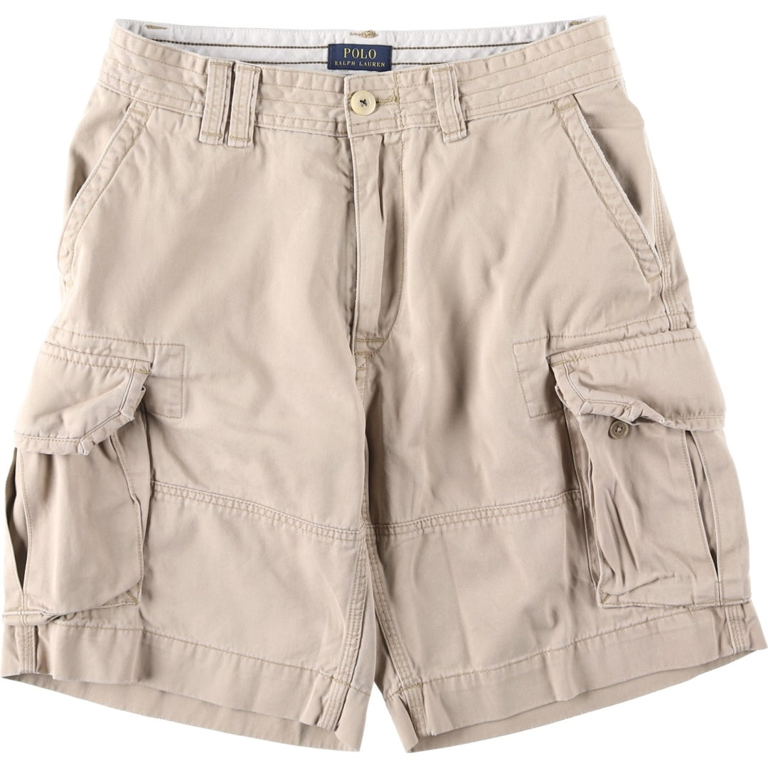 Ralph Lauren POLO RALPH LAUREN cargo shorts, half pants, men's size w33 cotton Beige type Vintage Second Hand