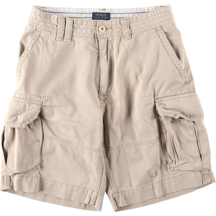 Ralph Lauren POLO RALPH LAUREN cargo shorts, half pants, men's size w33 cotton Beige type Vintage Second Hand