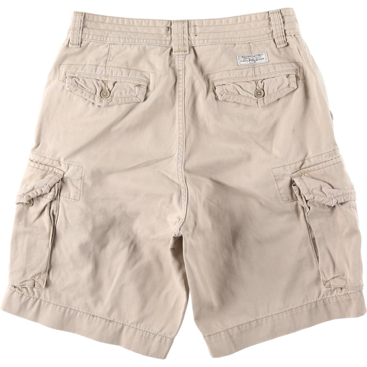 Ralph Lauren POLO RALPH LAUREN cargo shorts, half pants, men's size w33 cotton Beige type Vintage Second Hand