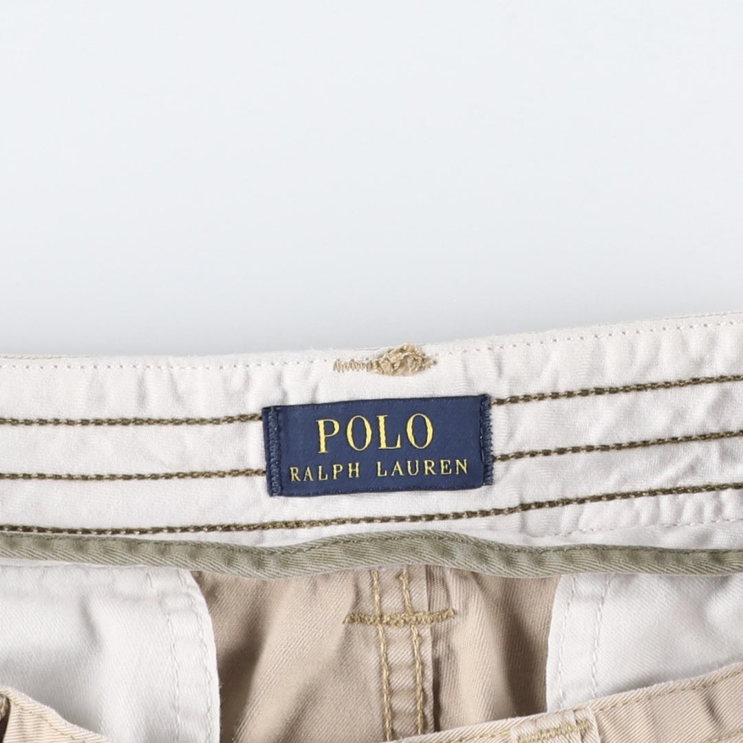 Ralph Lauren POLO RALPH LAUREN cargo shorts, half pants, men's size w33 cotton Beige type Vintage Second Hand