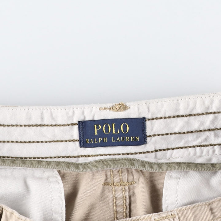 Ralph Lauren POLO RALPH LAUREN cargo shorts, half pants, men's size w33 cotton Beige type Vintage Second Hand