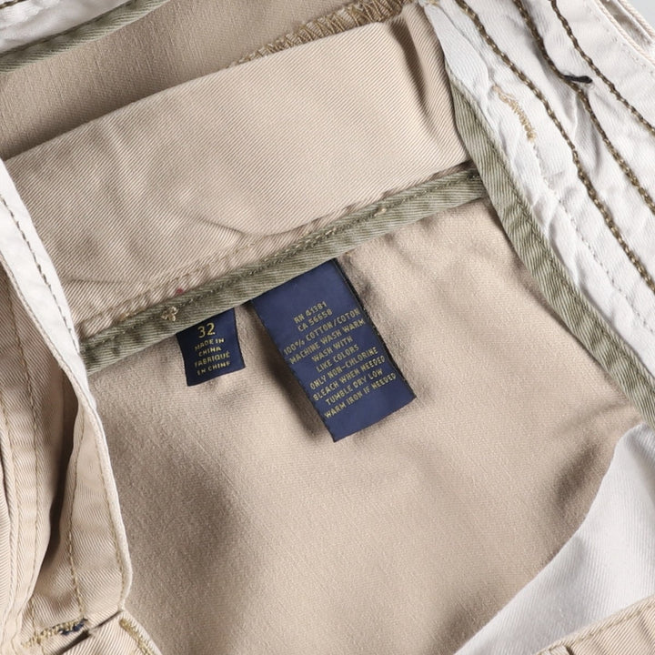 Ralph Lauren POLO RALPH LAUREN cargo shorts, half pants, men's size w33 cotton Beige type Vintage Second Hand