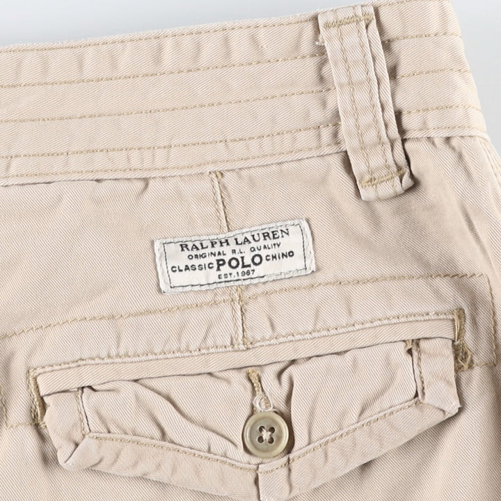 Ralph Lauren POLO RALPH LAUREN cargo shorts, half pants, men's size w33 cotton Beige type Vintage Second Hand