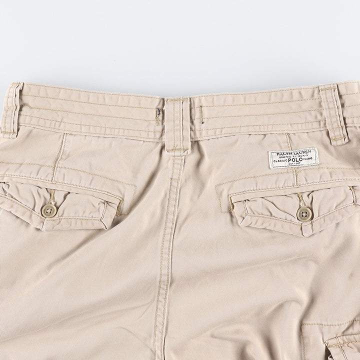 Ralph Lauren POLO RALPH LAUREN cargo shorts, half pants, men's size w33 cotton Beige type Vintage Second Hand