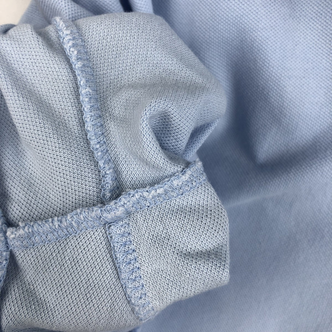 Ralph Lauren POLO RALPH LAUREN CUSTOM SLIM FIT short sleeve polo shirt, men's size L cotton Blue type light blue Vintage Second Hand