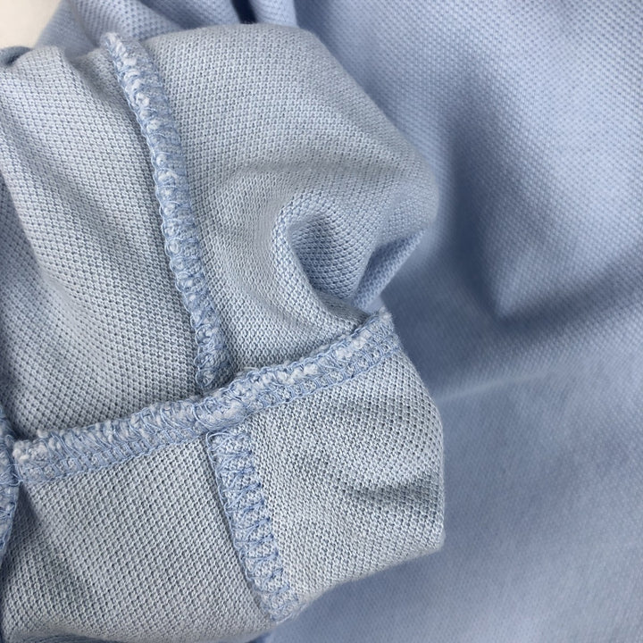 Ralph Lauren POLO RALPH LAUREN CUSTOM SLIM FIT short sleeve polo shirt, men's size L cotton Blue type light blue Vintage Second Hand
