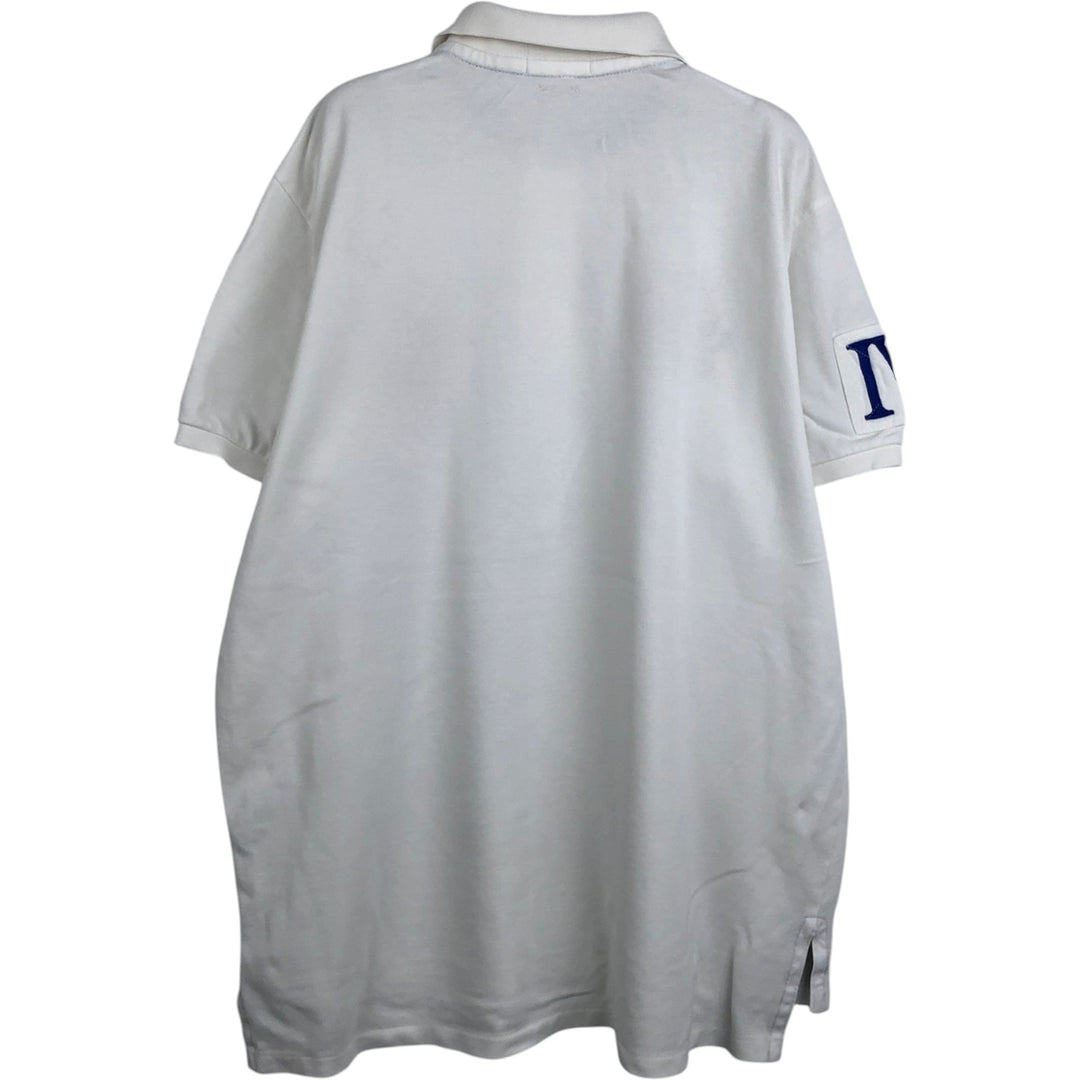 Ralph Lauren POLO RALPH LAUREN CUSTOM FIT Big Pony Short-Sleeve Rugby Shirt, Men's Size XL (approx.) cotton white type Vintage Second Hand