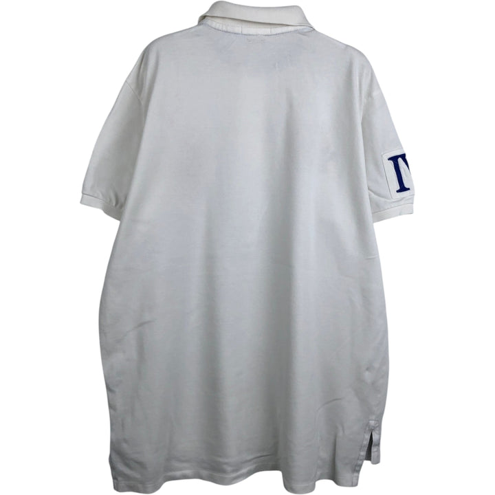 Ralph Lauren POLO RALPH LAUREN CUSTOM FIT Big Pony Short-Sleeve Rugby Shirt, Men's Size XL (approx.) cotton white type Vintage Second Hand