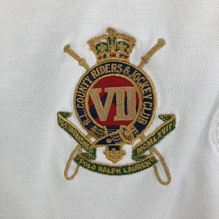 Ralph Lauren POLO RALPH LAUREN CUSTOM FIT Big Pony Short-Sleeve Rugby Shirt, Men's Size XL (approx.) cotton white type Vintage Second Hand