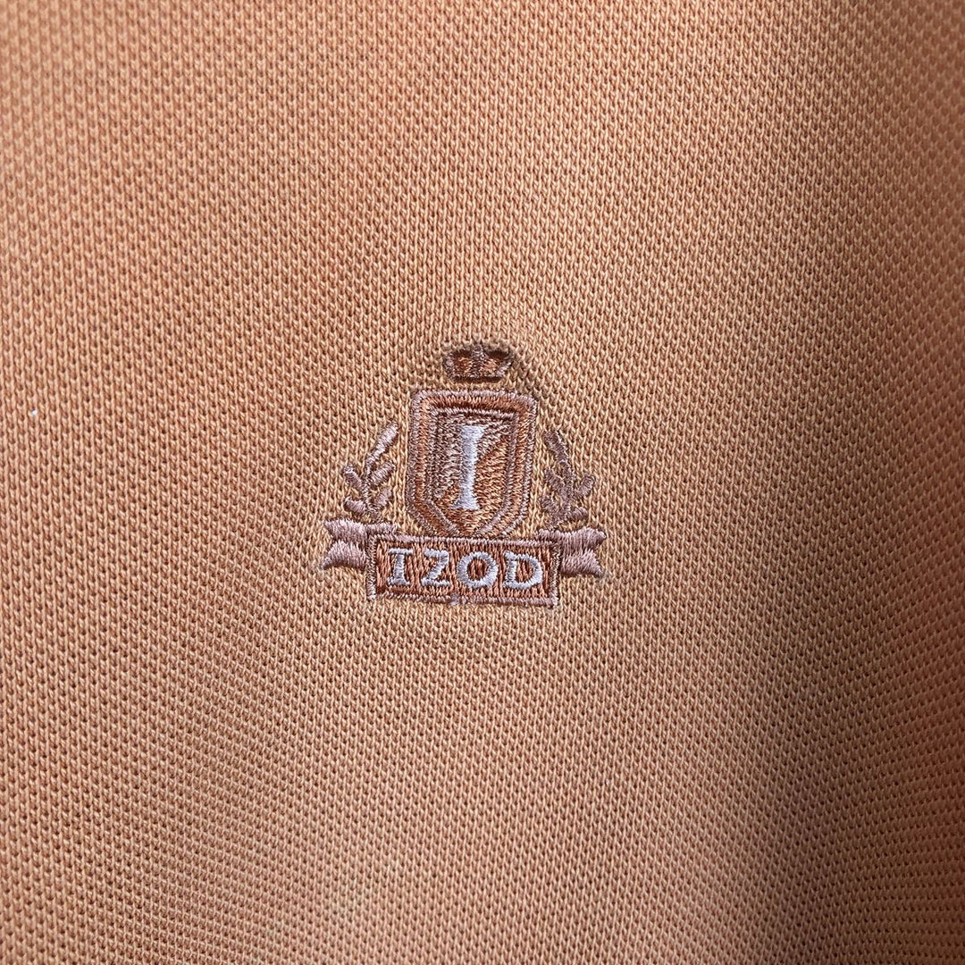 IZOD SILK WASH Short-Sleeve Polo Shirt, Men's Size L (equivalent) cotton orange type Vintage Second Hand