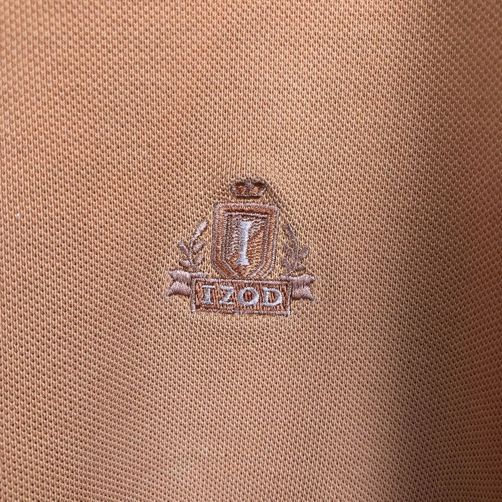 IZOD SILK WASH Short-Sleeve Polo Shirt, Men's Size L (equivalent) cotton orange type Vintage Second Hand