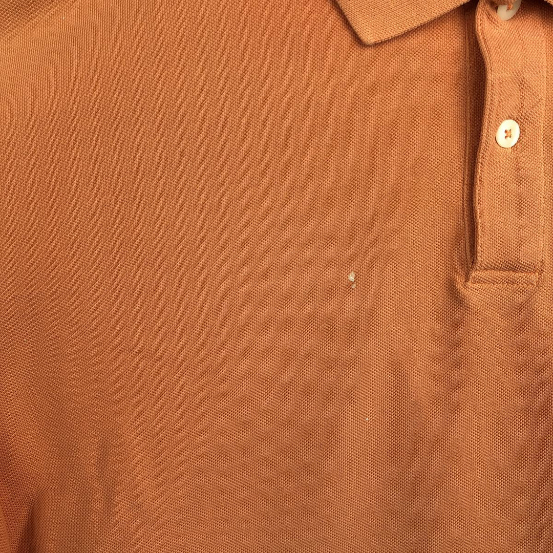 IZOD SILK WASH Short-Sleeve Polo Shirt, Men's Size L (equivalent) cotton orange type Vintage Second Hand