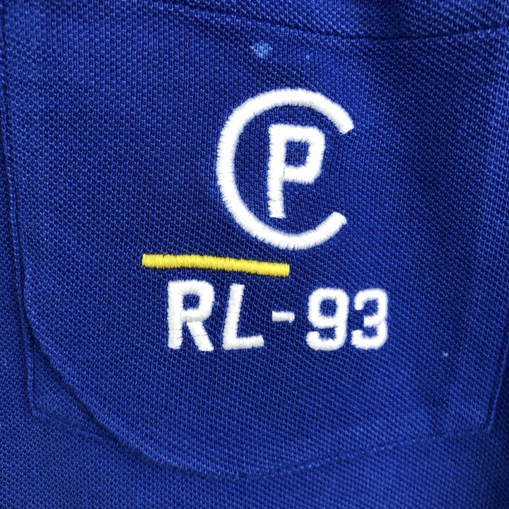 Ralph Lauren POLO RALPH LAUREN CLASSIC FIT short sleeve polo shirt men's XXL equivalent cotton blue type Vintage Second Hand
