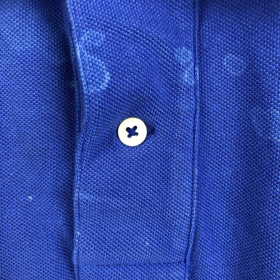 Ralph Lauren POLO RALPH LAUREN CLASSIC FIT short sleeve polo shirt men's XXL equivalent cotton blue type Vintage Second Hand