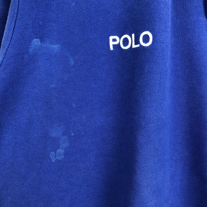 Ralph Lauren POLO RALPH LAUREN CLASSIC FIT short sleeve polo shirt men's XXL equivalent cotton blue type Vintage Second Hand