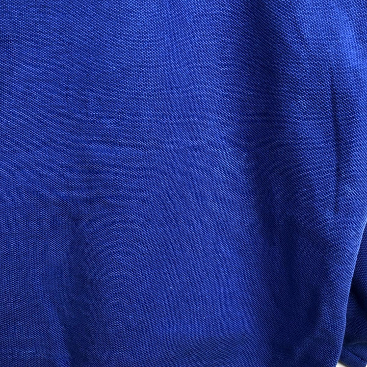 Ralph Lauren POLO RALPH LAUREN CLASSIC FIT short sleeve polo shirt men's XXL equivalent cotton blue type Vintage Second Hand