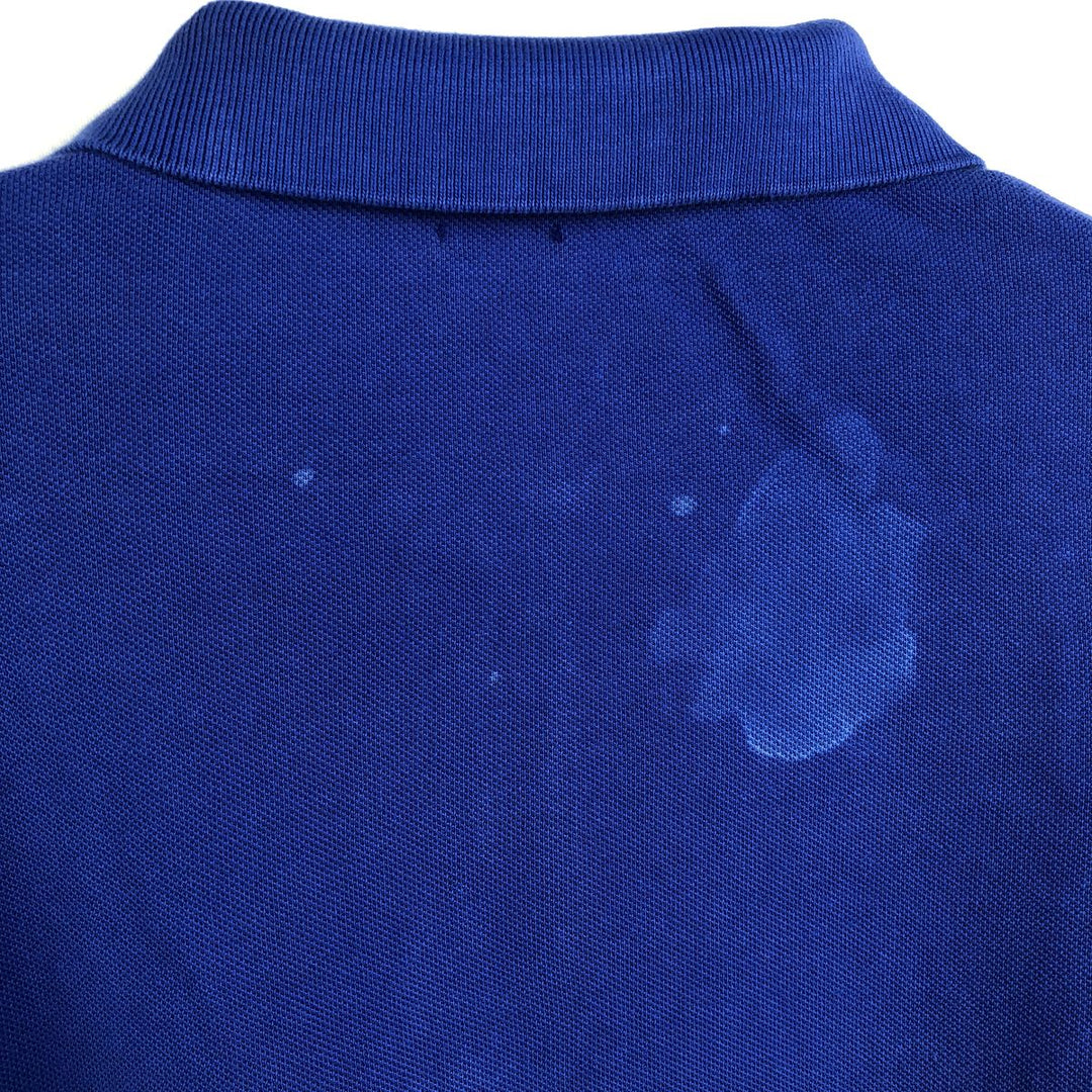 Ralph Lauren POLO RALPH LAUREN CLASSIC FIT short sleeve polo shirt men's XXL equivalent cotton blue type Vintage Second Hand