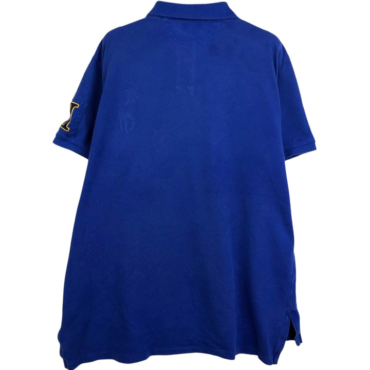 Ralph Lauren POLO RALPH LAUREN CUSTOM FIT Big Pony Short Sleeve Polo Shirt Men's XL cotton blue type Vintage Second Hand