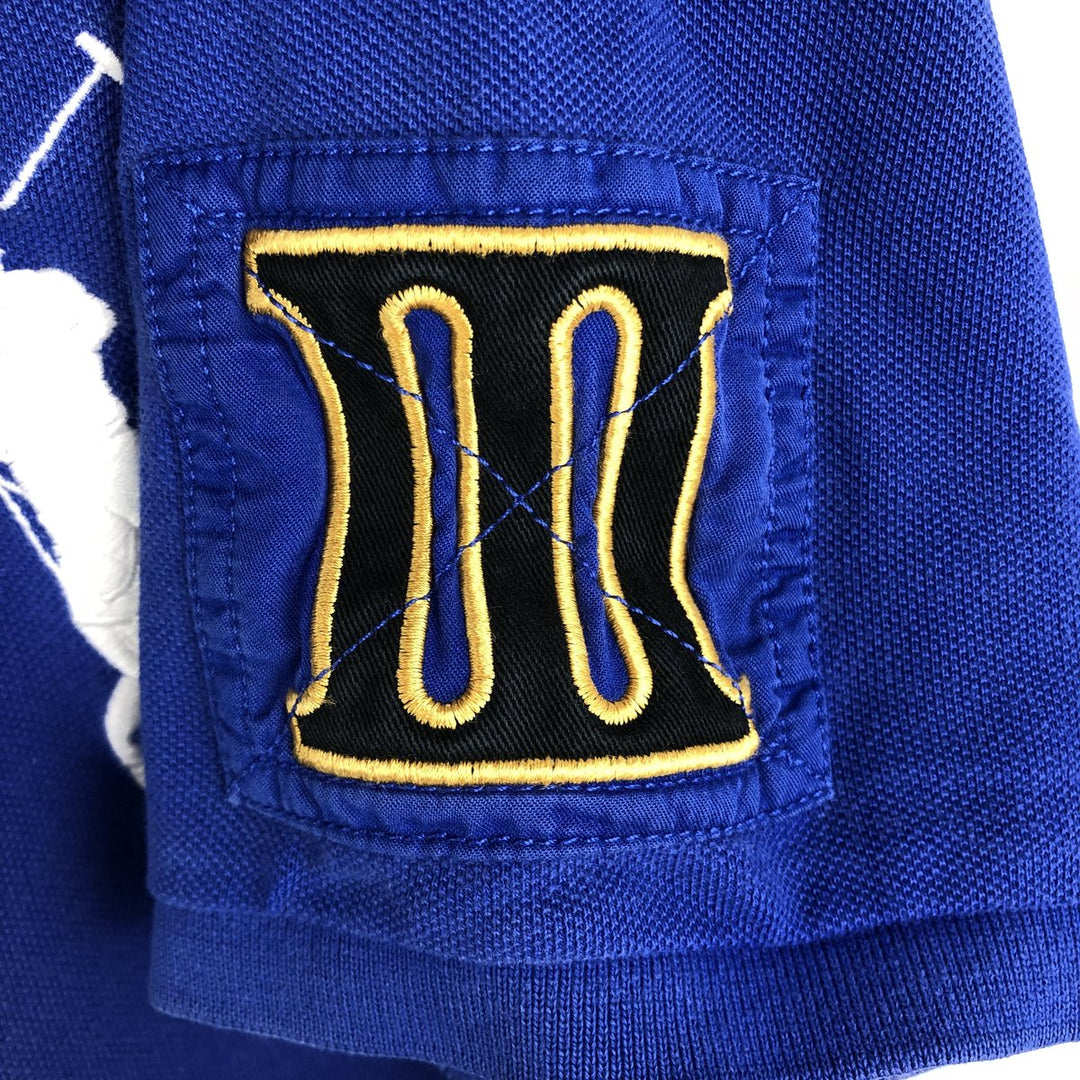 Ralph Lauren POLO RALPH LAUREN CUSTOM FIT Big Pony Short Sleeve Polo Shirt Men's XL cotton blue type Vintage Second Hand