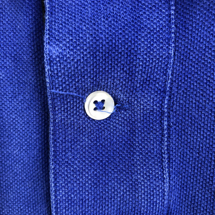 Ralph Lauren POLO RALPH LAUREN CUSTOM FIT Big Pony Short Sleeve Polo Shirt Men's XL cotton blue type Vintage Second Hand