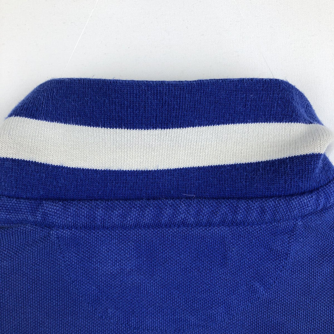 Ralph Lauren POLO RALPH LAUREN CUSTOM FIT Big Pony Short Sleeve Polo Shirt Men's XL cotton blue type Vintage Second Hand