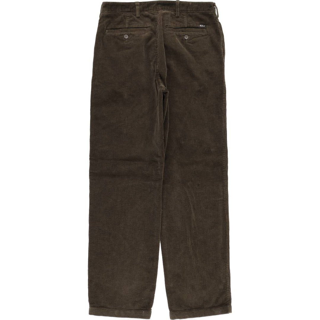 WOOLRICH Men's Corduroy Pants (Size W32) cotton brown type Vintage Second Hand
