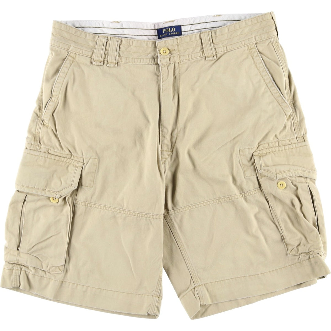 Ralph Lauren POLO RALPH LAUREN cargo shorts, half pants, men's size w37 cotton Beige type Vintage Second Hand