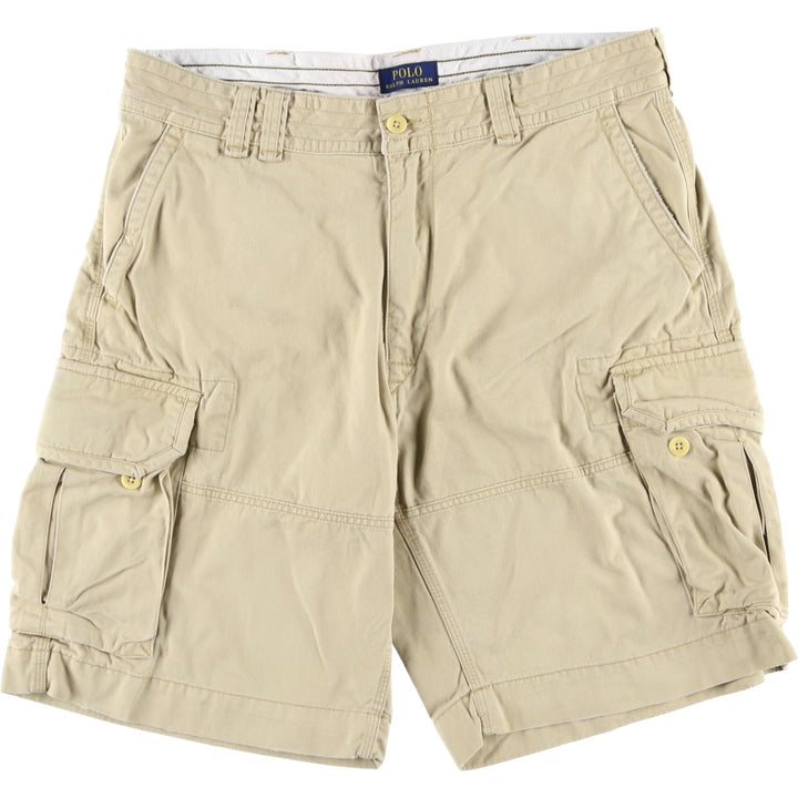 Ralph Lauren POLO RALPH LAUREN cargo shorts, half pants, men's size w37 cotton Beige type Vintage Second Hand